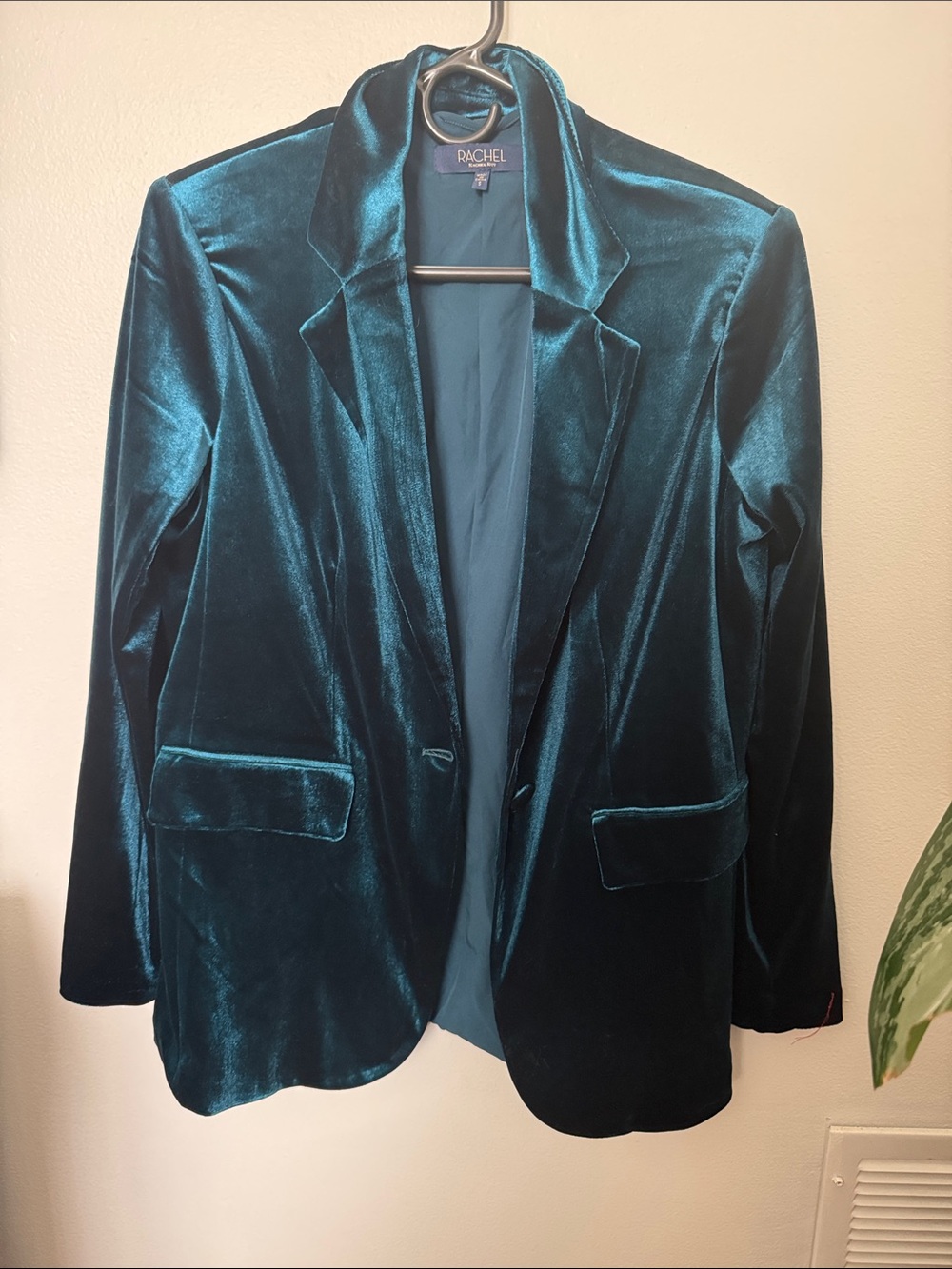 Rachel Zoe Emerald Teal Velvet Blazer